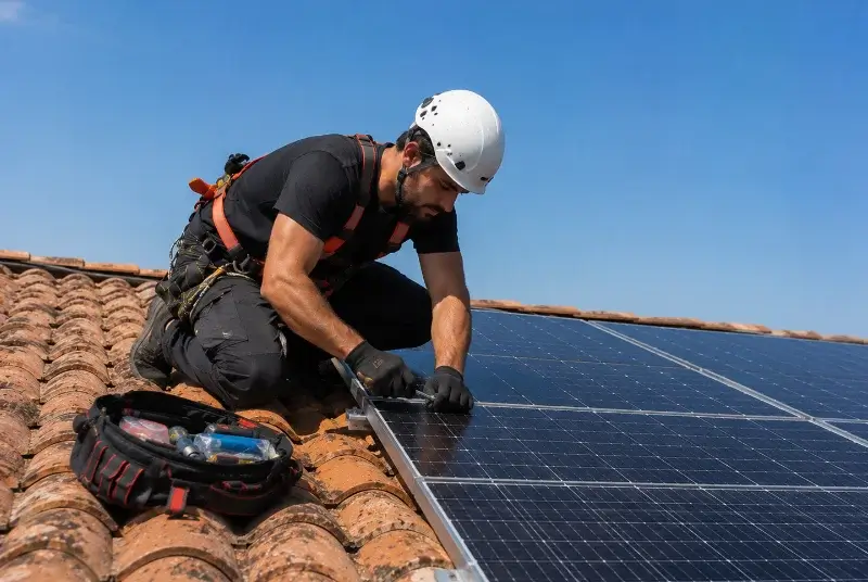 Maintenance et monitoring de panneaux solaires à Aubas