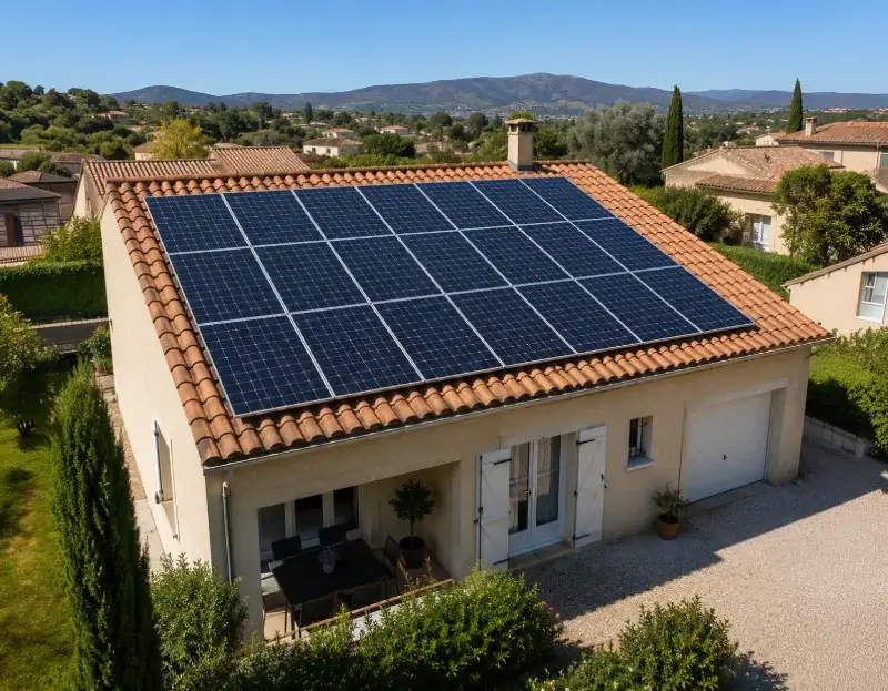 Prime à l'autoconsommation panneaux solaires Aubas — aide financière de l'État